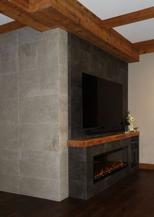 Laura ZB Design Interior Designer Natural Material Fireplace Living Room Remodel