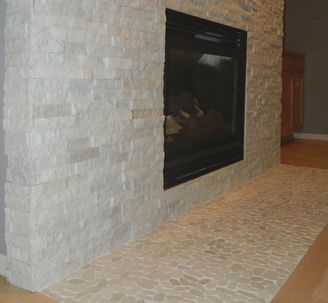 Laura ZB Design Interior Designer Stone Fireplace
