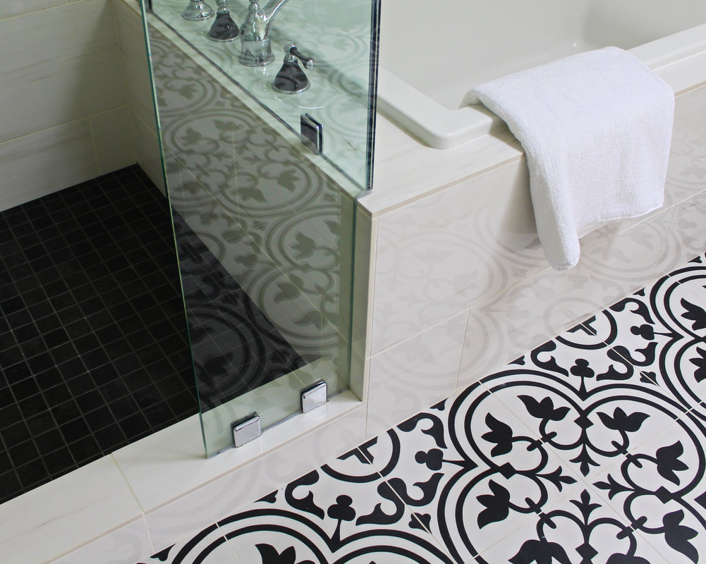 Laura ZB Design Interior Designer Custom Tile Bathroom Work